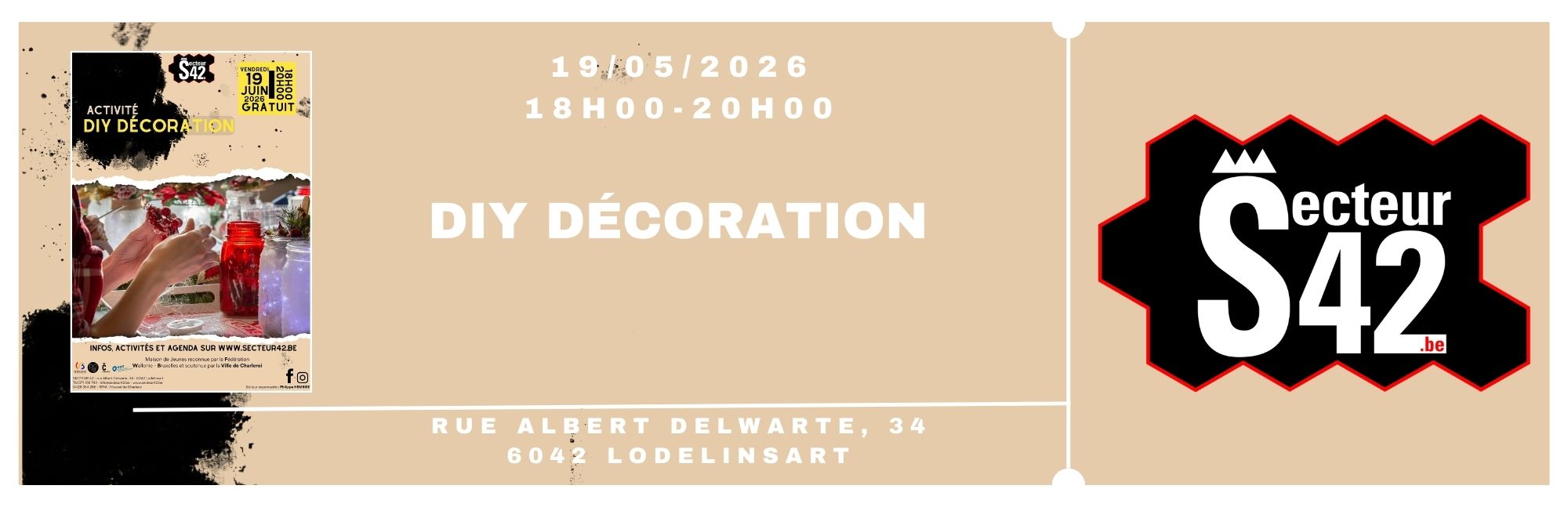 Ticket: DIY Decoration 18/05/2026