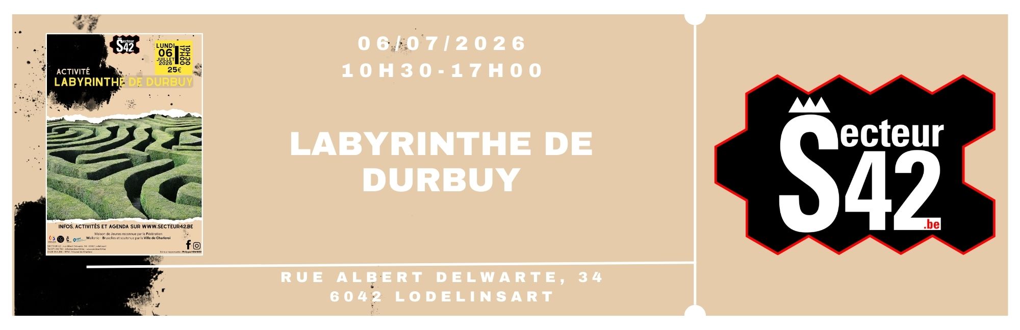Ticket: labyrinthe de Durbuy 2026
